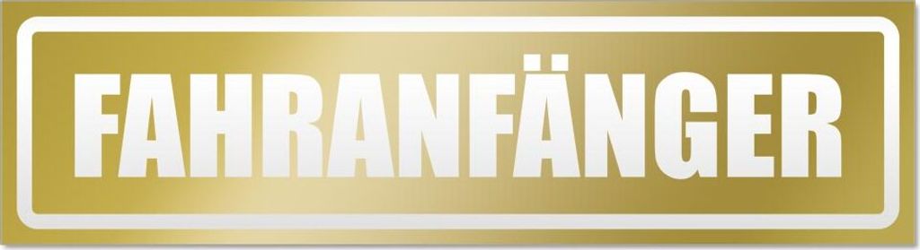 Fahranfänger invertiert Magnetschild Schild magnetisch