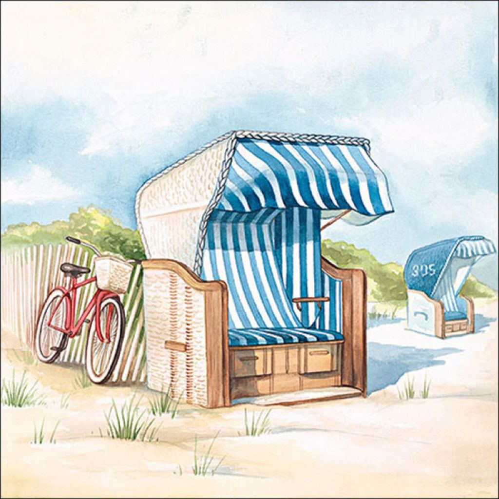 Servietten 33x33 cm - Day at the beach