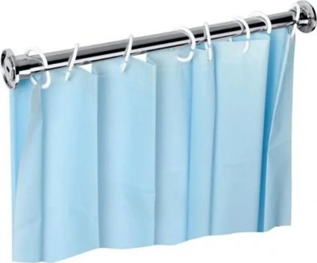 Tringle douche acier poli 150 cm : fini les barres qui tombent !