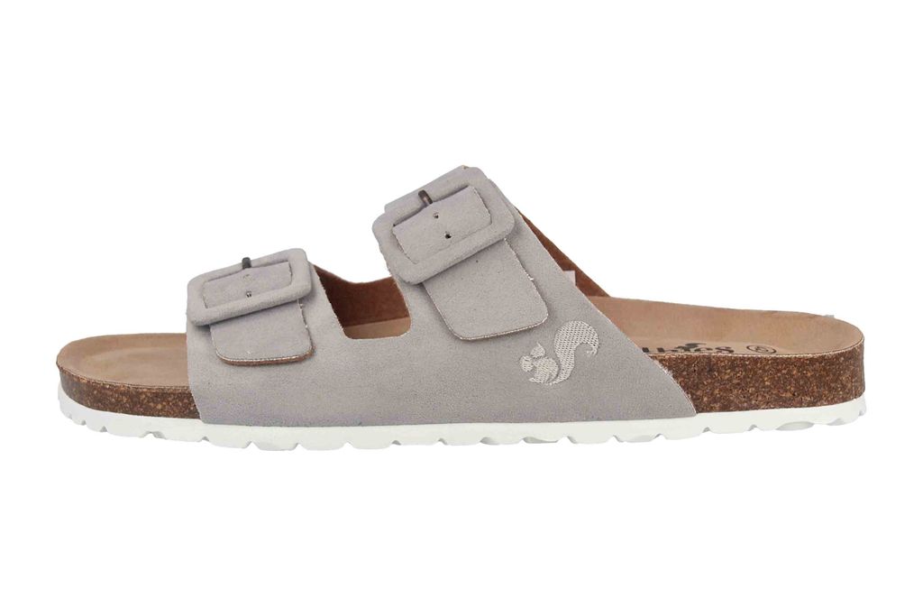 thies Pantoletten in Übergrößen Grau th1530-01 light grey große Damenschuhe