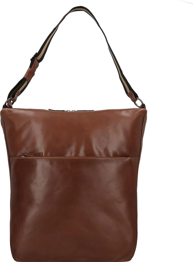 Sac à dos Harold's Caugio Shoulder Backpack Cognac brun en cuir véritable