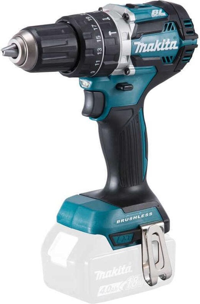Makita DHP484, Elektrischer Schraubendreher, Pistolengriff, 1/2", Schwarz, Blau, Bürstenlos, Aufhängeloch