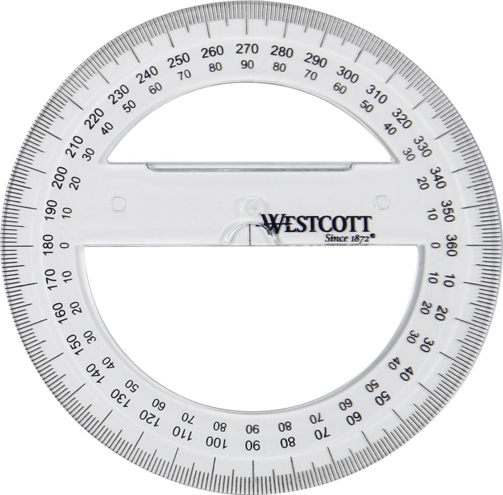 WESTCOTT Rapporteur cercle complet 360 degrés 100 mm Image du produit 