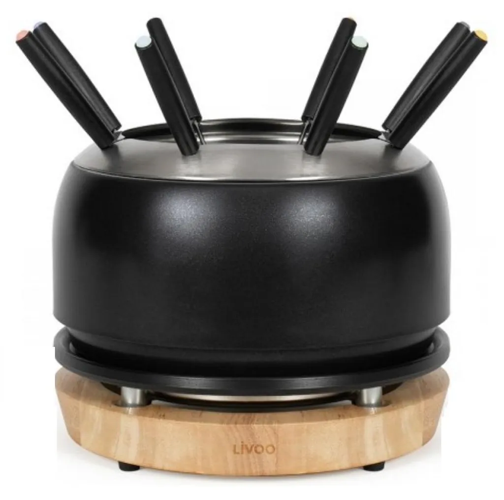 Appareil à Fondue 1200W Livoo DOC339 Noir avec Thermostat Réglable
