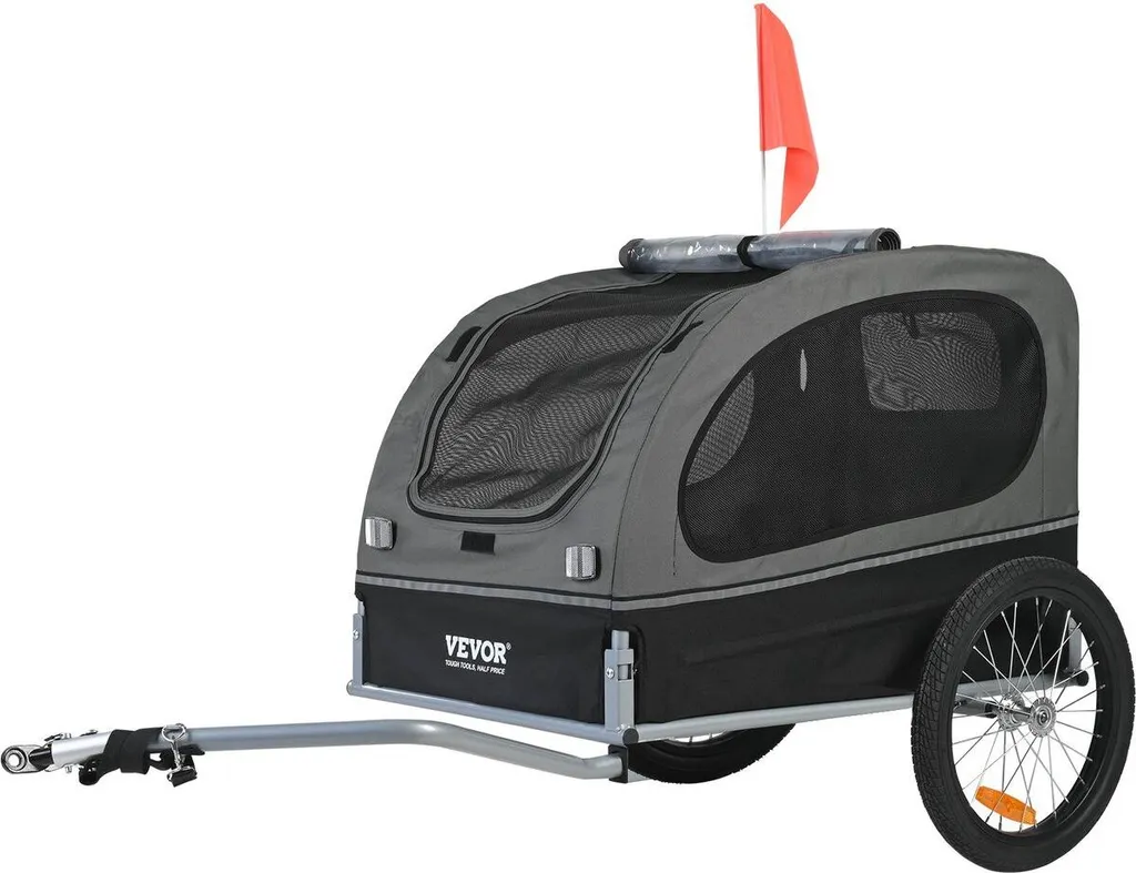 Remorque vélo chien pour randonnée et voyage pliable charge max 40 kg