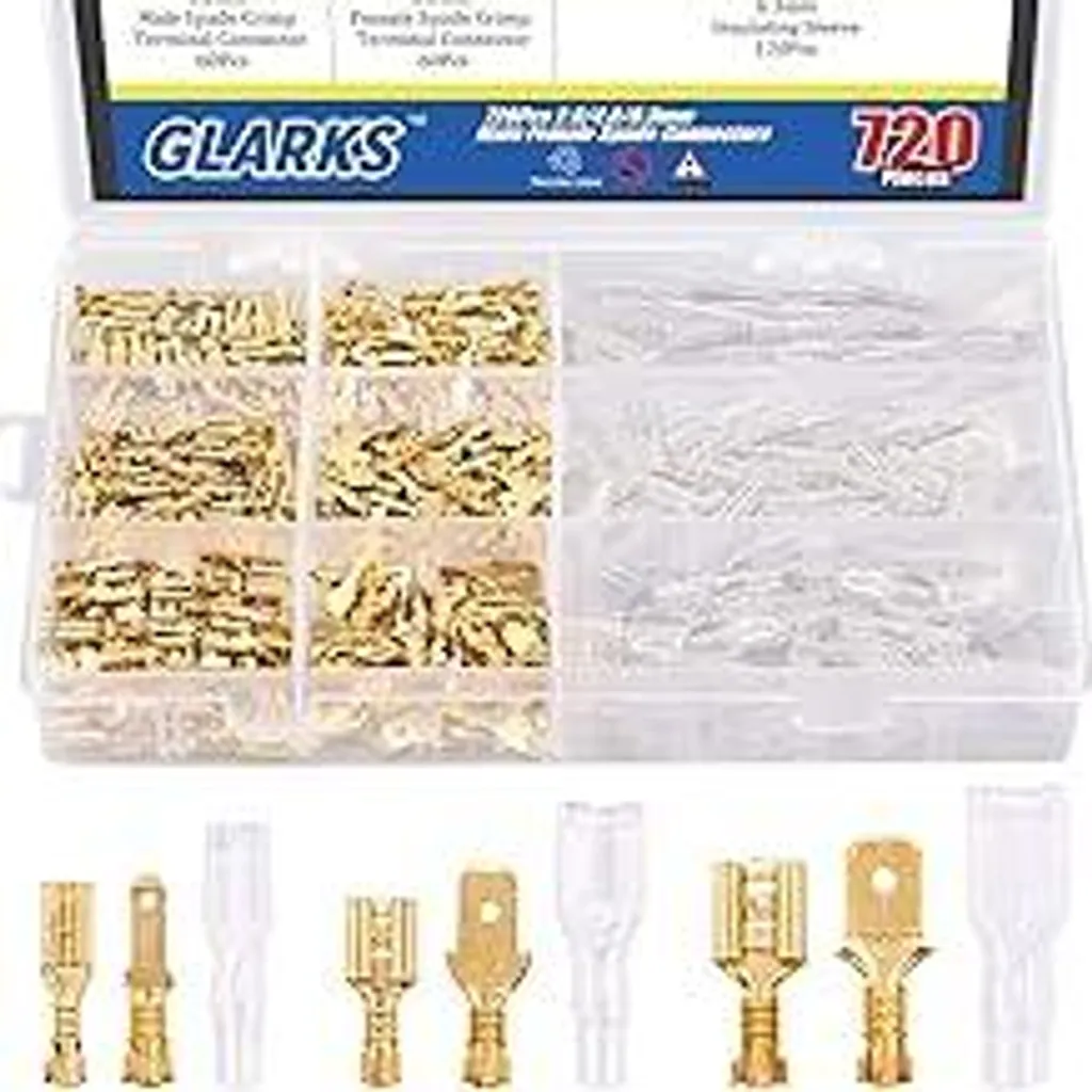 Kit Cablaggio Audio Glarks: 720 Pezzi per Speaker e Altoparlanti - 1