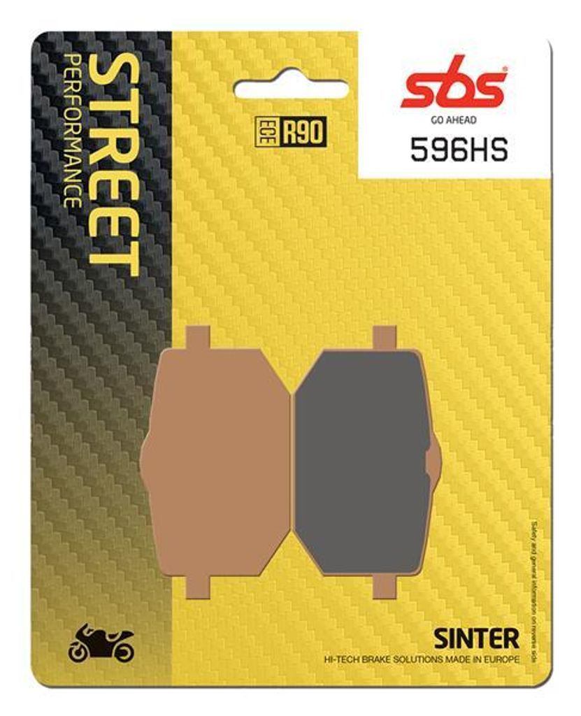 Bremsbelag SBS 596HS (Satz pro Scheibe) Street Sinter