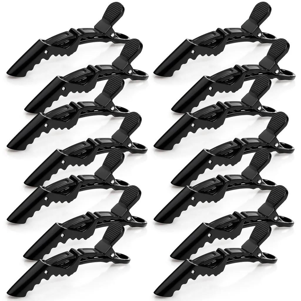 Barrettes pour postiches et extensions de cheveux noires lot de 14 pc
