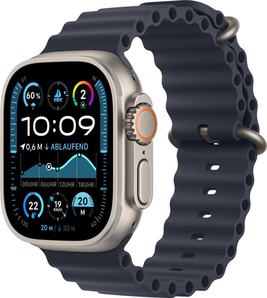 Apple Watch Ultra 2 49mm (A2986) Titanium Nature Ocean Band Produktbild 