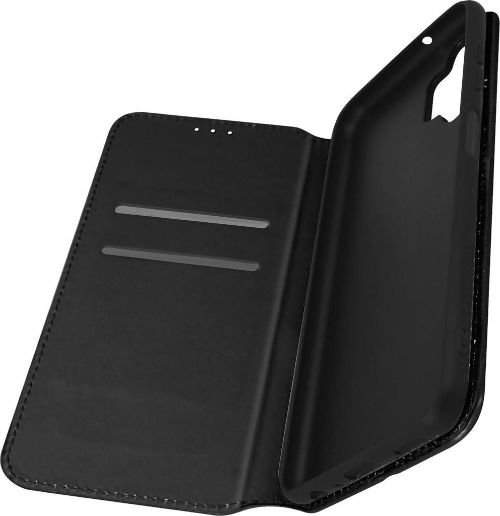 Avizar, Kunstleder Cover Classic Edition für Samsung Galaxy A13 4G, Schwarz
