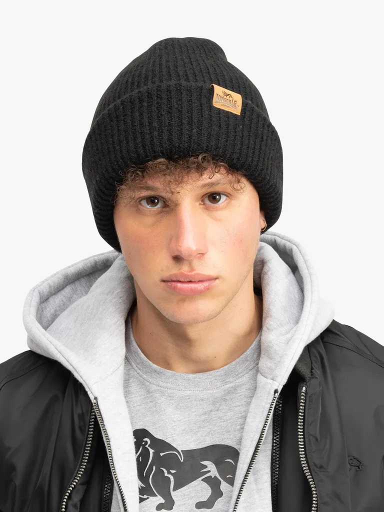 Berretto Lonsdale BRIDPORT Nero Taglia Unica - Calore e Stile British