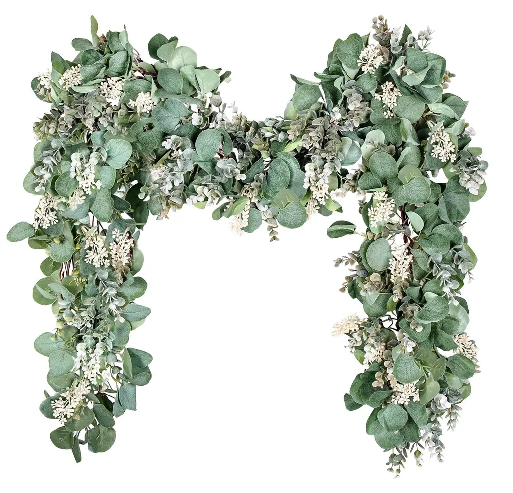 Lierre artificiel 2m : couronne de fleurs sans entretien pour déco