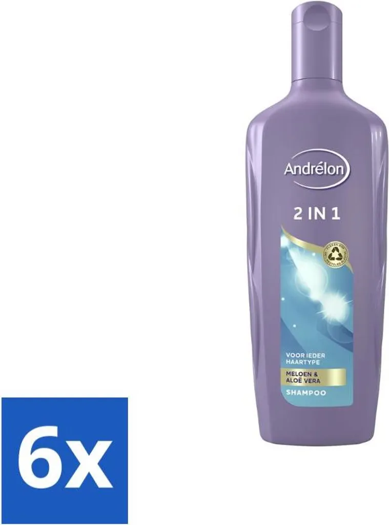 Andrélon Shampoo 2 in 1 - Set 6 pezzi da 300ml - Offerta Risparmio