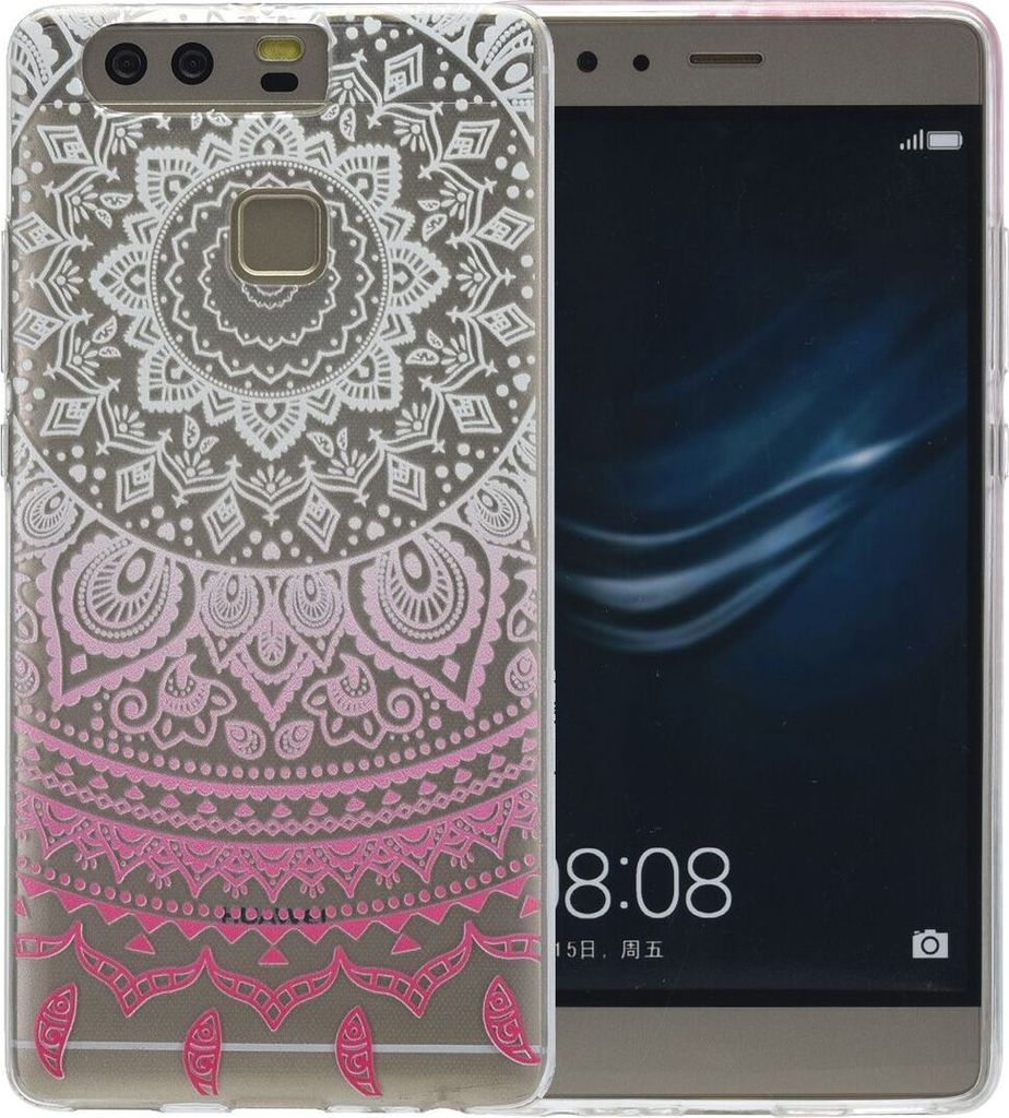 Henna Cover für Huawei P10 Plus Case Schutz Hülle Silikon Sonne Weiß