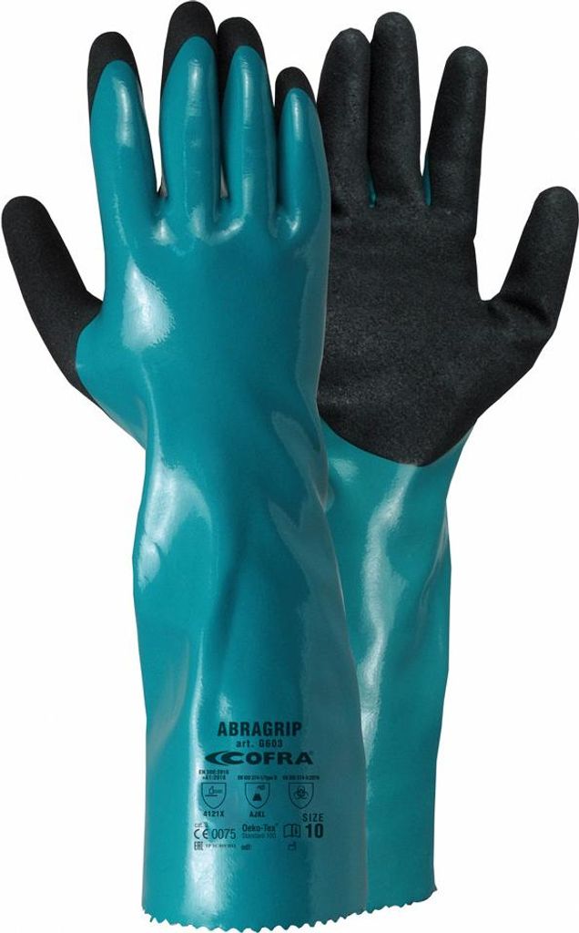 Cofra Chemikalienschutzhandschuhe mit Nitrilbeschichtung 10