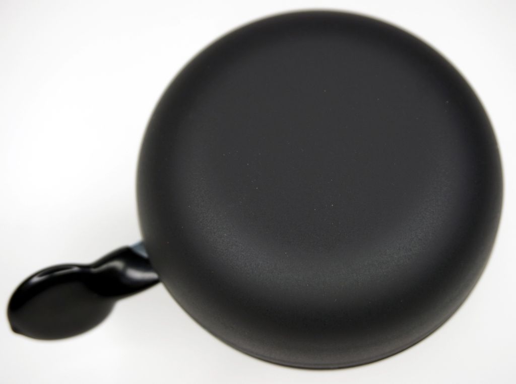 Ding Dong Fahrradklingel Schwarz matt Ø 80 mm