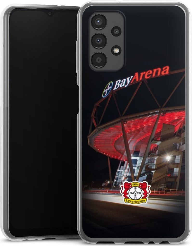DeinDesign Handyhülle für Samsung Galaxy A13 4G Silikon Hülle Case Smartphone Schutzhülle Bayer 04 Leverkusen Offizielles Lizenzprodukt Stadion