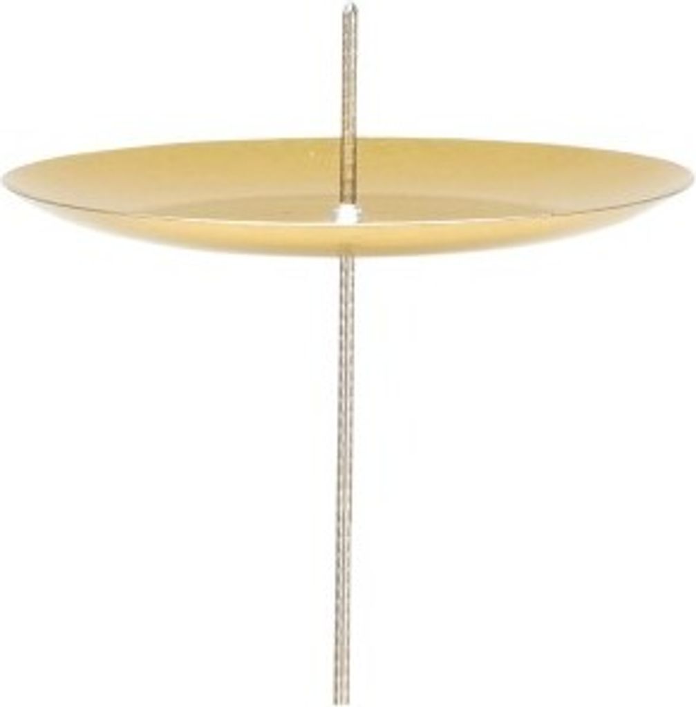 Adventskranzstecker 4 Stk., Gold, Größe wählbar Ø 50 - 77mm Produktbild 