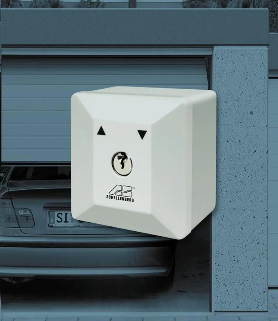 Interrupteur à clé Schellenberg 25101 apparent pour motorisation portail - 10