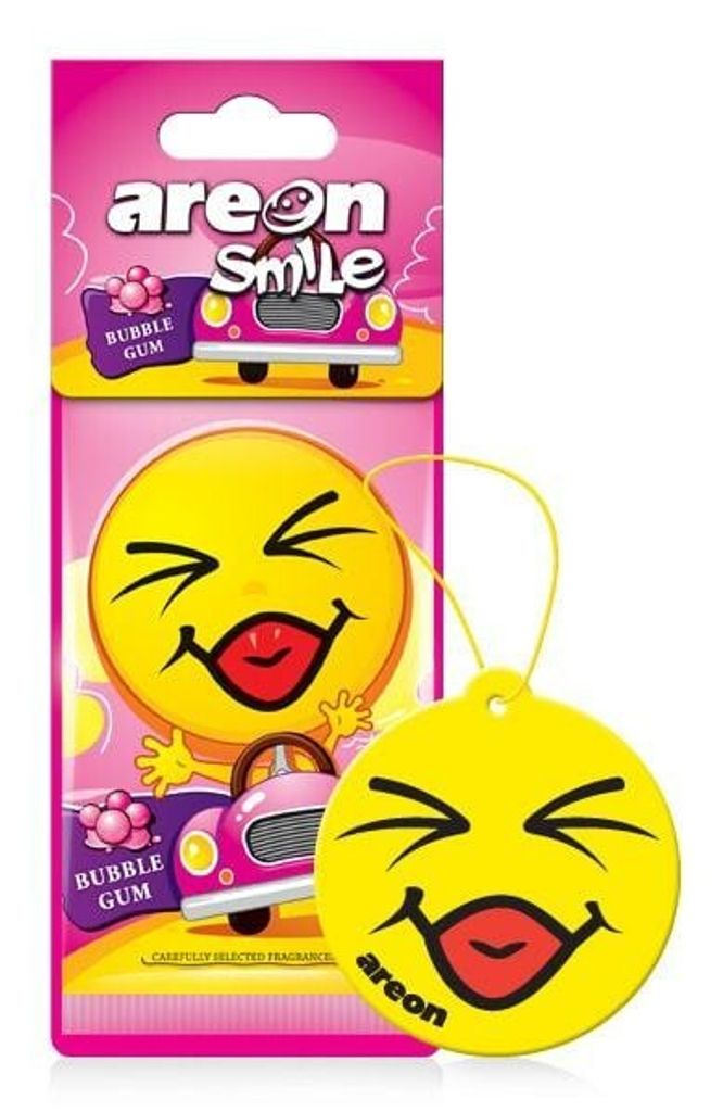 Areon Smile Autoduft Lufterfrischer Bubble Gum, 1 Stck