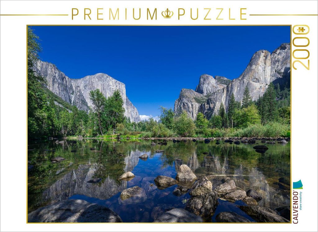 CALVENDO Puzzle Yosemite Valley | 2000 Teile Lege-Größe 90x67cm Foto-Puzzle für glückliche Stunden