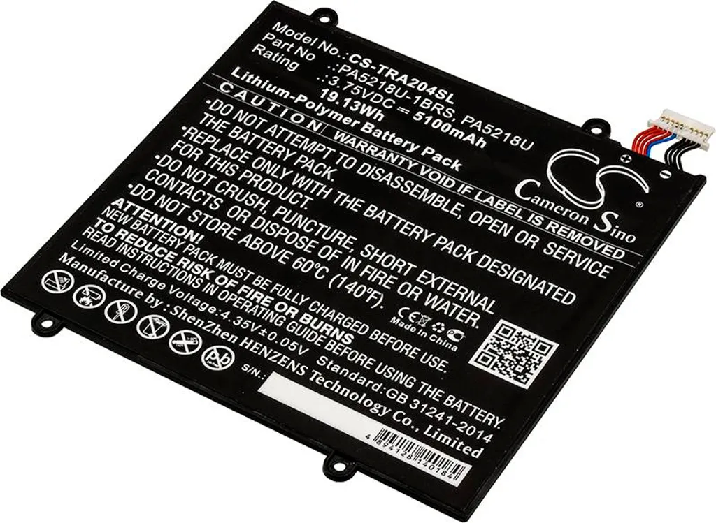 Batterie Techtek pour Toshiba Excite A204 AT10-B remplace PA5218U-1BRS