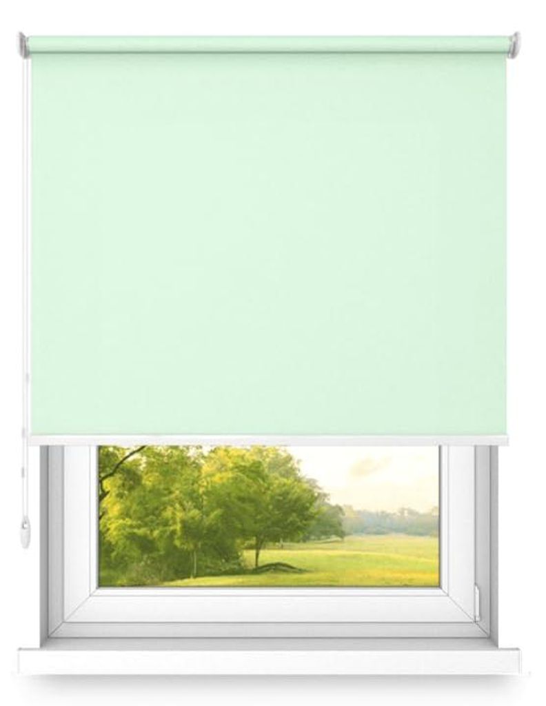 Time4Blinds - Freistehendes Rollo fi 32, 1000 x 3000 mm Seladonfarbe