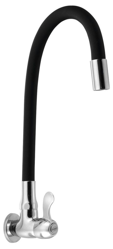 Aqualine Wand-Kugelventil 1/2" mit flexibler Auslauf, Produktbild 
