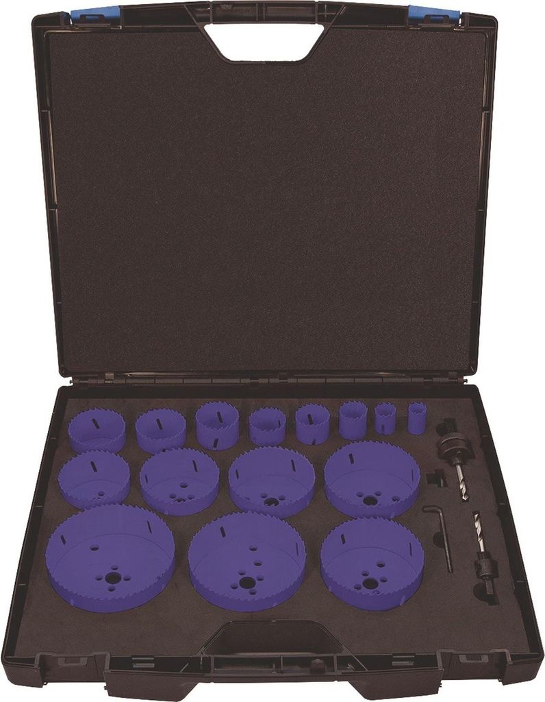 Jeu de forets Lochsgen, 17 pièces, 19-114 mm, profondeur de Image du produit 