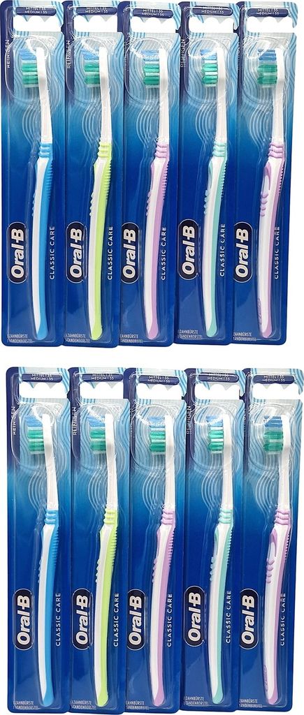 10x Oral-B Classic Care 1-2-3  Zahnbürste medium Produktbild 