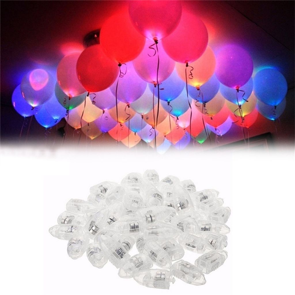 Deko Party LED Lampen für leuchtende Luftballons Papierlaterne Ballons Licht