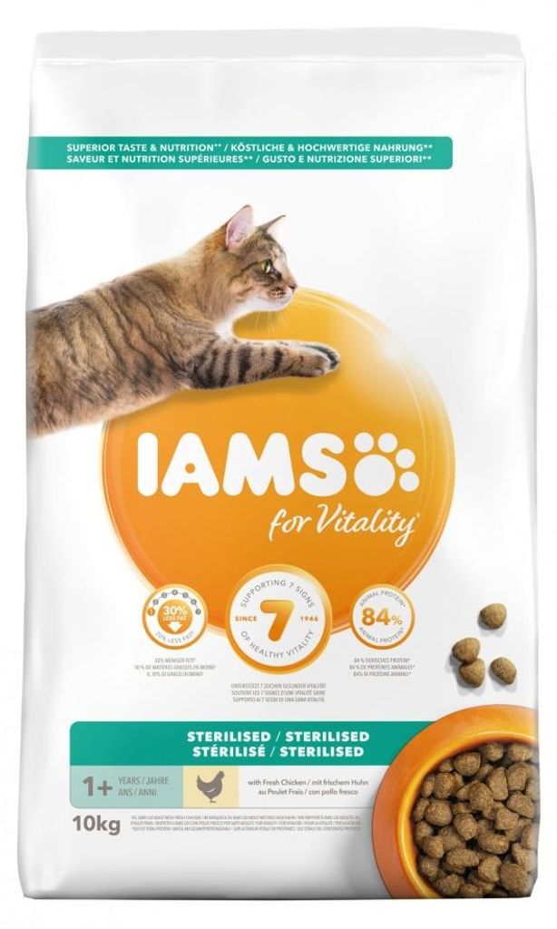 Sterilisiertes Katzenfutter - IAMS für Vitalität Produktbild 