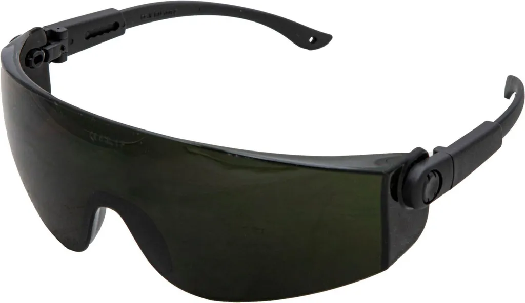 Lunettes de soudage Lahti vert avec verre teinté CE pour protection