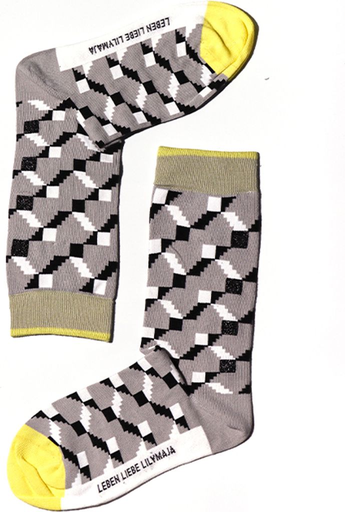 MEGAGROUP 2 Paar Casual Socken Stricksocken Baumwolle Gr. 35-39 schwarz weiß