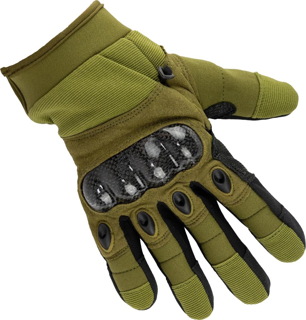 Viper - "Elite" Logo-Handschuhe für Herren, Kohlefaser, Kreuzgriff TD152 (M) (Grün)