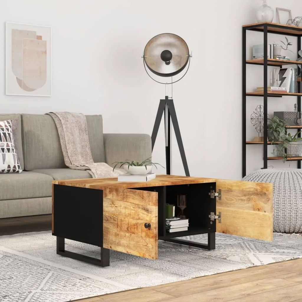 Table basse de salon bois massif 80x50 cm idéale pour petits espaces
