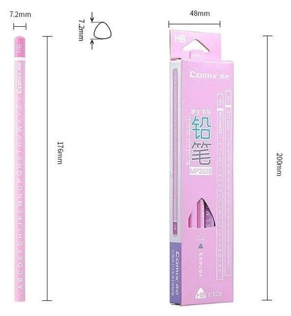 Comix Graphitstift Mädchen HB MP2028
