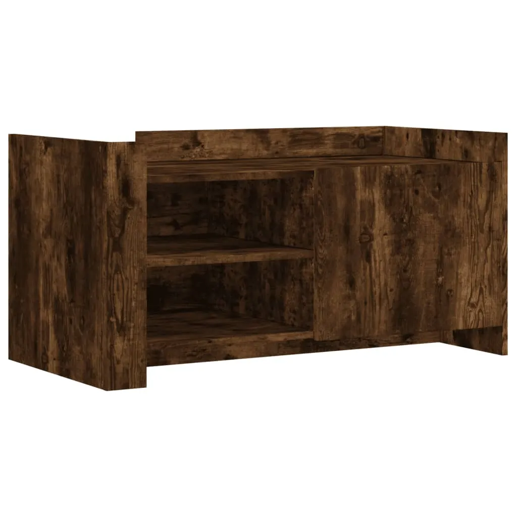 OFFERTA SYFAX™ Tavolino Salotto Rovere Fumo 100x50x50 cm - Acquista!