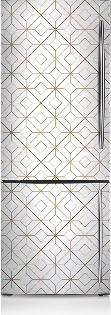 Kühlschrank Aufkleber Kühlschrankmagnete Dekoration Kühlschrankfolie 60x190 cm - Geometrisch