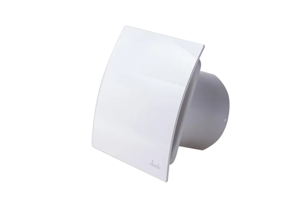 Aérateur de Salle de Bain Turbo Escudo 100 CTR Blanc Régulé 100mm