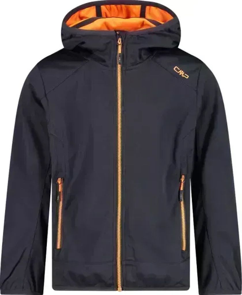 Cmp Kid Jacket Fix Hood Antracite-Flash Orange 98