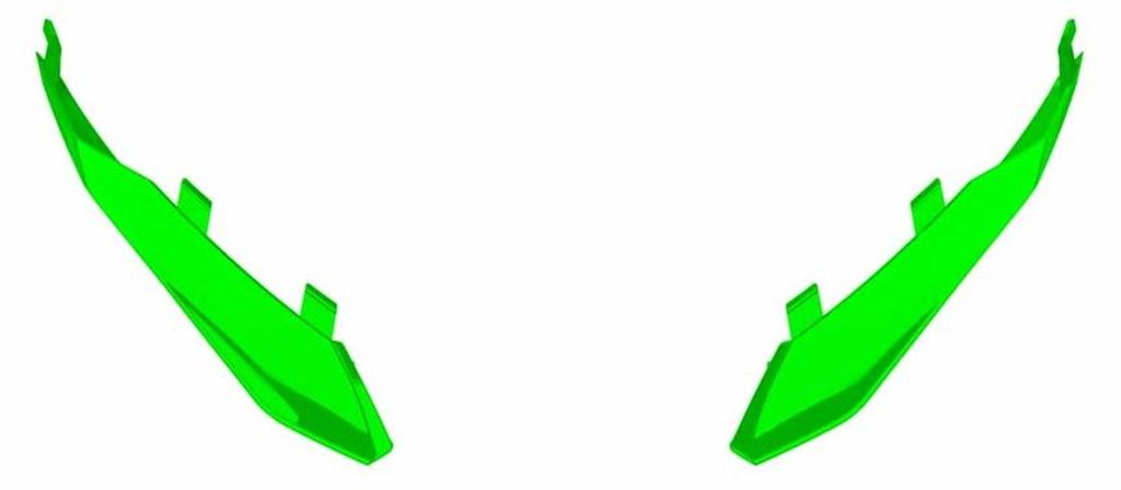 Extracteur d'aileron arrière Vert Brillant Casque Airoh Image du produit 