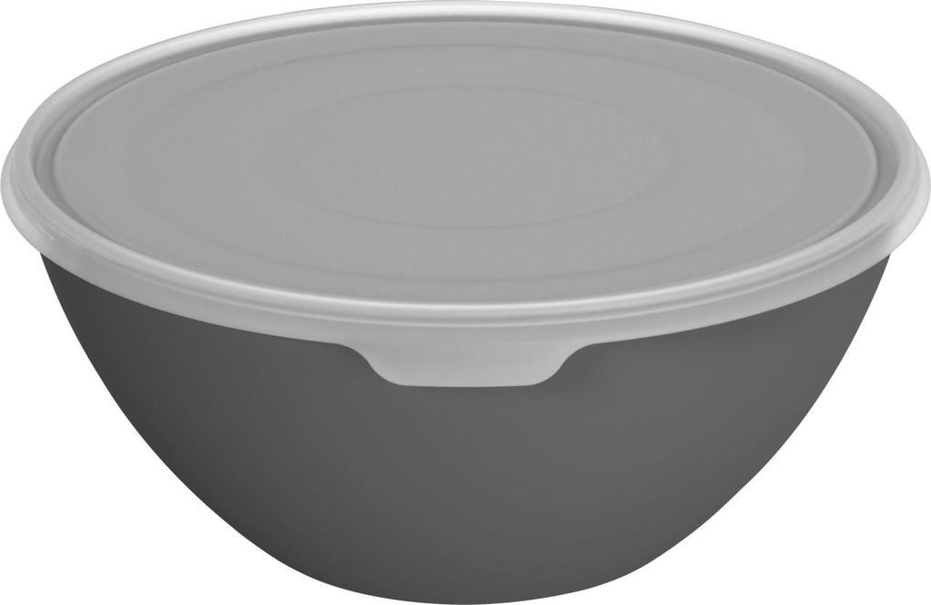 Rotho Schüssel + Deckel Caruba 8 L schwarz Produktbild 