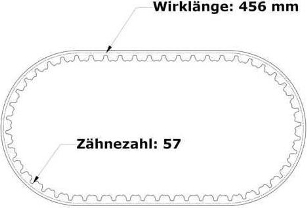 Zahnriemen 456-RPP8-25 mm