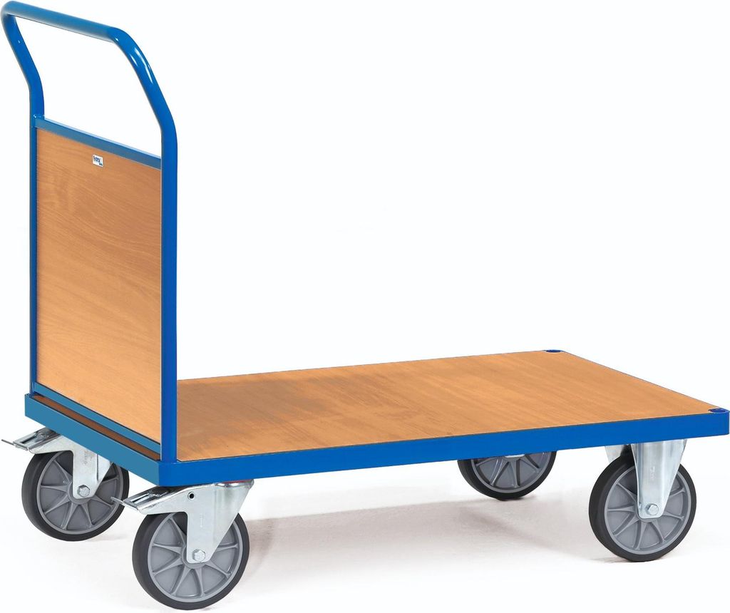Fetra Stirnwandwagen 600 kg Ladefläche L x B 1000 x 700 mm Holzwerkstoffwand