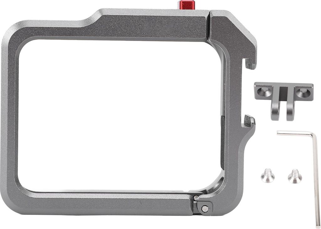 Action-Kamerakäfig, Schutzrahmen aus Aluminiumlegierung mit Kaltschuh-Erweiterungsschnittstelle für GO 3 3S
