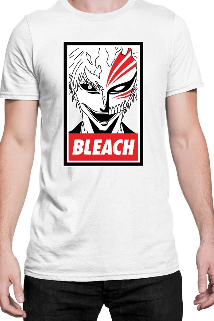 Herren T-Shirt Manga Japan Anime Comics Animation Bleach 004, Man 2XL / Weiß