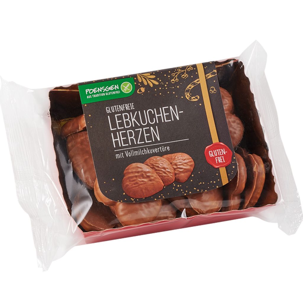 Poensgen piernikowe serca z polewą z mlecznej czekolady, Zdjęcie produktu 