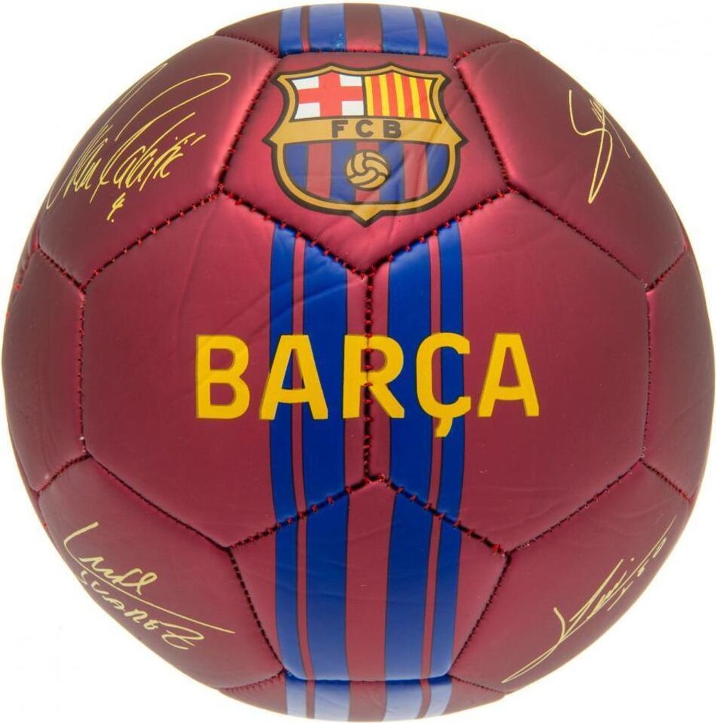 FC Barcelona - Fußball, mit Unterschriften TA5807 (Einheitsgröße) (Rot/Blau)