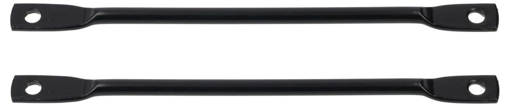 Gepäckträger Befestigung 260 mm Stahl schwarz Gewinde Ösen Produktbild 